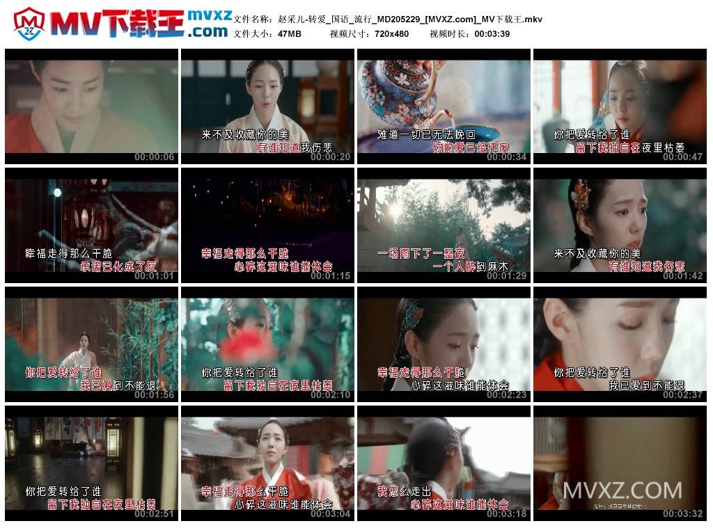 赵采儿-转爱_国语_流行_MD205229